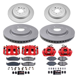 PowerStop® - Z23 Evolution Sport Plain Front and Rear Brake Kit with Calipers