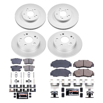 PowerStop® - Z23 Evolution Geomet® Plain Front and Rear Brake Kit