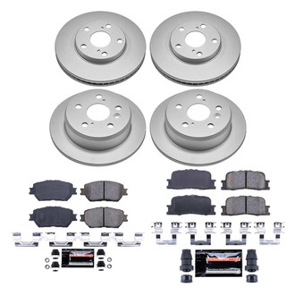PowerStop® - Z23 Evolution Geomet® Plain Front and Rear Brake Kit