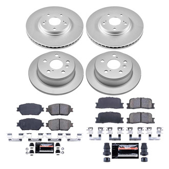 PowerStop® - Z23 Evolution Geomet® Plain Front and Rear Brake Kit