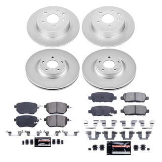 PowerStop® - Z23 Evolution Geomet® Plain Front and Rear Brake Kit
