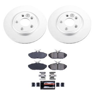 PowerStop® CPK1360-23 - Z23 Evolution Geomet® Plain Rear Brake Kit