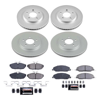 PowerStop® - Z23 Evolution Geomet® Plain Front and Rear Brake Kit