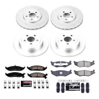 PowerStop® - Z23 Evolution Geomet® Plain Front and Rear Brake Kit