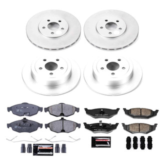 PowerStop® - Z23 Evolution Geomet® Plain Front and Rear Brake Kit
