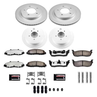 PowerStop® - Z36 Evolution Geomet® Plain Front and Rear Brake Kit