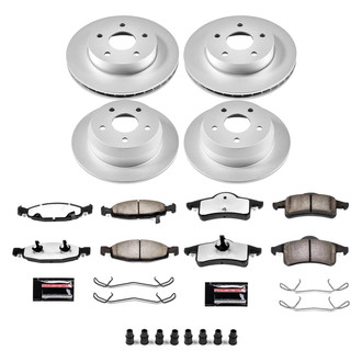 PowerStop® - Z36 Evolution Geomet® Plain Front and Rear Brake Kit