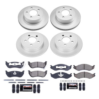 PowerStop® - Z23 Evolution Geomet® Plain Front and Rear Brake Kit