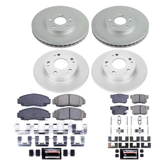 PowerStop® - Z23 Evolution Geomet® Plain Front and Rear Brake Kit