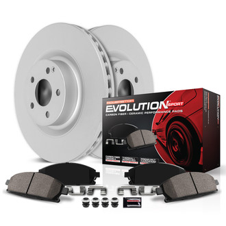 PowerStop® - Z23 Evolution Geomet® Plain Front Brake Kit