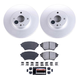 PowerStop® - Z23 Evolution Geomet® Plain Front Brake Kit