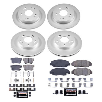 PowerStop® - Z23 Evolution Geomet® Plain Front and Rear Brake Kit
