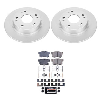 PowerStop® - Z23 Evolution Geomet® Plain Rear Brake Kit