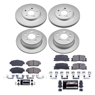 PowerStop® - Z23 Evolution Geomet® Plain Front and Rear Brake Kit