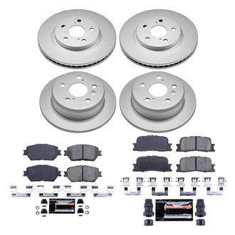 PowerStop® - Z23 Evolution Geomet® Plain Front and Rear Brake Kit