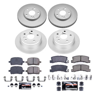 PowerStop® - Z23 Evolution Geomet® Plain Front and Rear Brake Kit