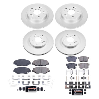 PowerStop® - Z23 Evolution Geomet® Plain Front and Rear Brake Kit