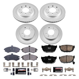 PowerStop® - Z23 Evolution Geomet® Plain Front and Rear Brake Kit