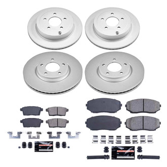 PowerStop® - Z23 Evolution Geomet® Plain Front and Rear Brake Kit