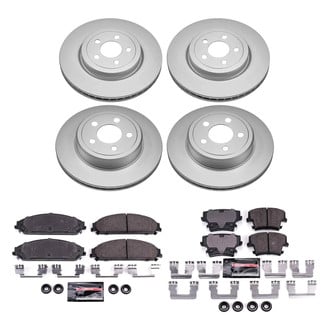 PowerStop® - Z23 Evolution Geomet® Plain Front and Rear Brake Kit