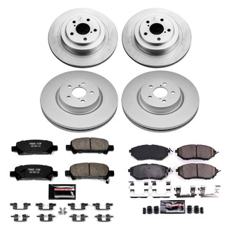 PowerStop® - Z23 Evolution Geomet® Plain Front and Rear Brake Kit