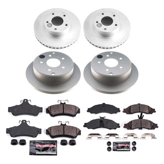 PowerStop® - Z23 Evolution Geomet® Plain Front and Rear Brake Kit