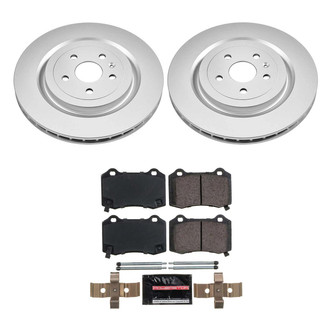 PowerStop® - Z23 Evolution Geomet® Plain Rear Brake Kit