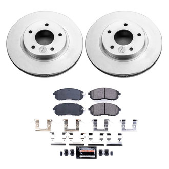 PowerStop® CPK3137-23 - Z23 Evolution Geomet® Plain Front Brake Kit