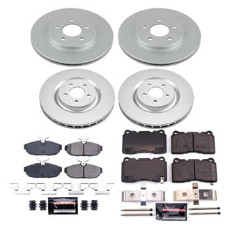 PowerStop® - Z23 Evolution Geomet® Plain Front and Rear Brake Kit