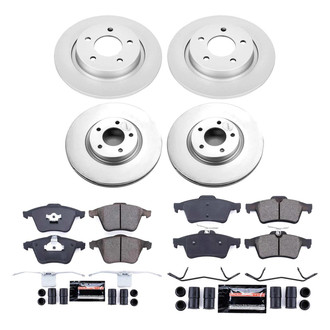 PowerStop® - Z23 Evolution Geomet® Plain Front and Rear Brake Kit