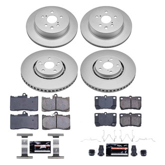 PowerStop® - Z23 Evolution Geomet® Plain Front and Rear Brake Kit