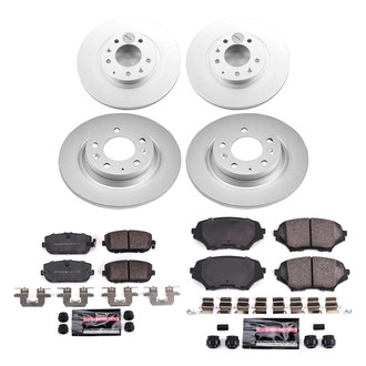 PowerStop® - Z23 Evolution Geomet® Plain Front and Rear Brake Kit