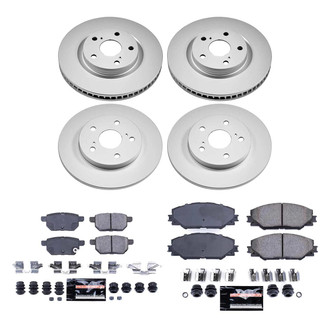 PowerStop® - Z23 Evolution Geomet® Plain Front and Rear Brake Kit