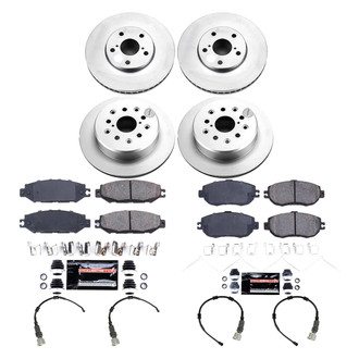 PowerStop® - Z23 Evolution Geomet® Plain Front and Rear Brake Kit