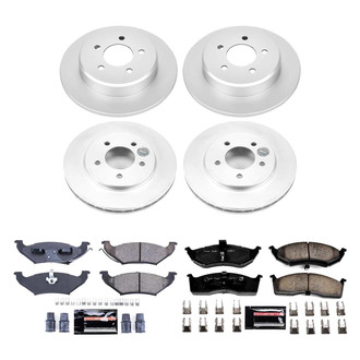 PowerStop® - Z23 Evolution Geomet® Plain Front and Rear Brake Kit