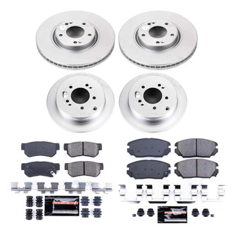PowerStop® - Z23 Evolution Geomet® Plain Front and Rear Brake Kit