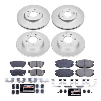 PowerStop® - Z23 Evolution Geomet® Plain Front and Rear Brake Kit