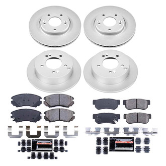 PowerStop® - Z23 Evolution Geomet® Plain Front and Rear Brake Kit