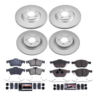 PowerStop® - Z23 Evolution Geomet® Plain Front and Rear Brake Kit