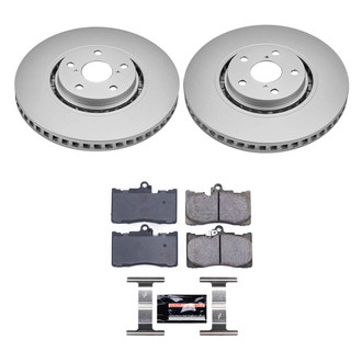 PowerStop® - Z23 Evolution Geomet® Plain Front Brake Kit