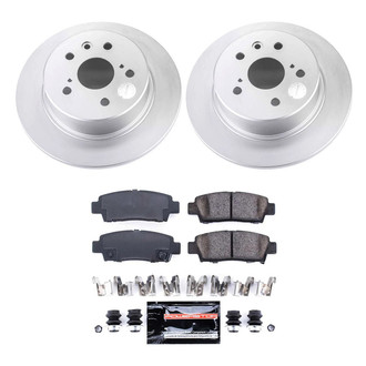 PowerStop® - Z23 Evolution Geomet® Plain Rear Brake Kit