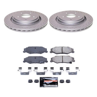 PowerStop® - Z23 Evolution Geomet® Plain Rear Brake Kit