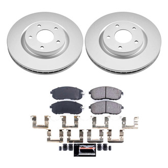PowerStop® - Z23 Evolution Geomet® Plain Front Brake Kit