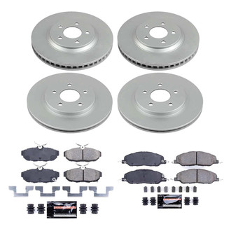 PowerStop® - Z23 Evolution Geomet® Plain Front and Rear Brake Kit