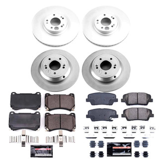 PowerStop® - Z23 Evolution Geomet® Plain Front and Rear Brake Kit