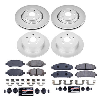 PowerStop® - Z23 Evolution Geomet® Plain Front and Rear Brake Kit
