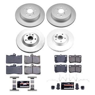 PowerStop® - Z23 Evolution Geomet® Plain Front and Rear Brake Kit