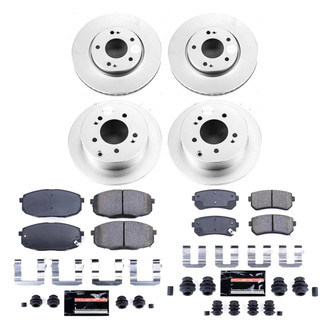 PowerStop® - Z23 Evolution Geomet® Plain Front and Rear Brake Kit