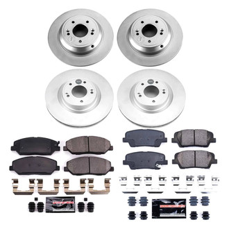 PowerStop® - Z23 Evolution Geomet® Plain Front and Rear Brake Kit