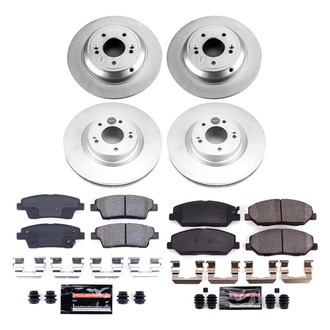 PowerStop® - Z23 Evolution Geomet® Plain Front and Rear Brake Kit